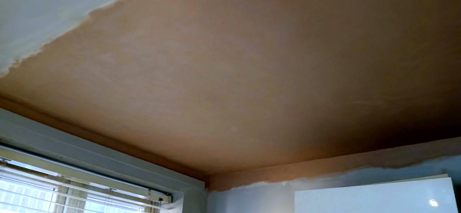 The same ceiling freshly skimmed